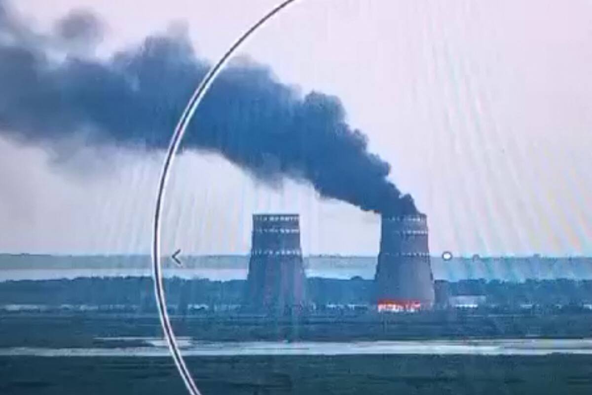 Guerre en Ukraine: incendie dans la centrale nucl&eacute;aire de Zaporijjia