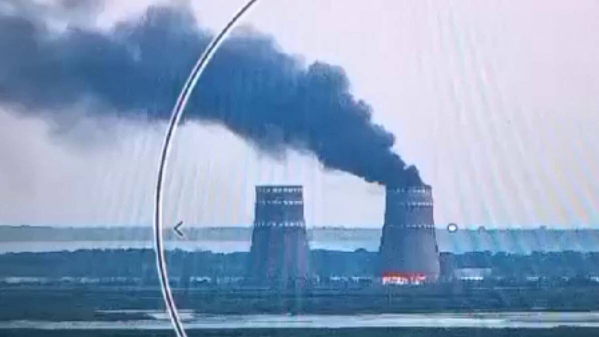Guerre en Ukraine: incendie dans la centrale nucléaire de Zaporijjia