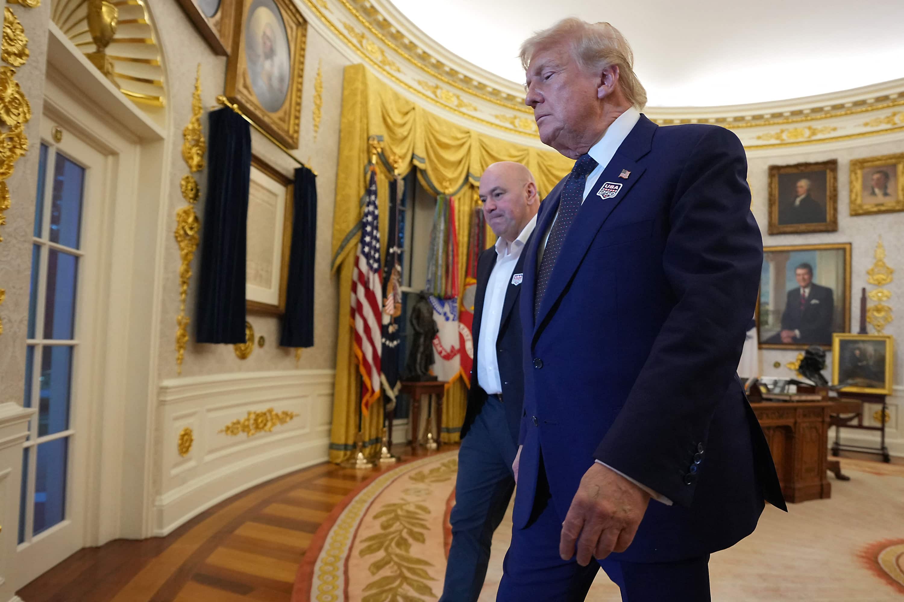 PHOTOS ET VIDÉO | Donald Trump à la Maison-Blanche pour le gala spécial de l'UFC