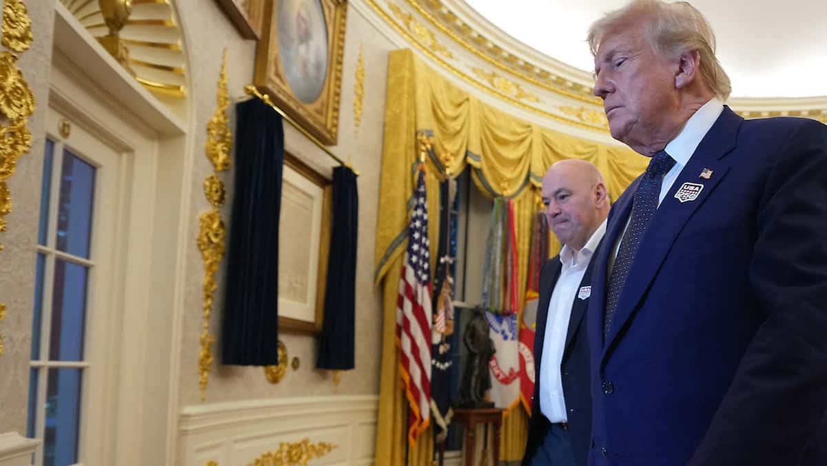 PHOTOS ET VIDÉO | Donald Trump à la Maison-Blanche pour le gala spécial de l'UFC