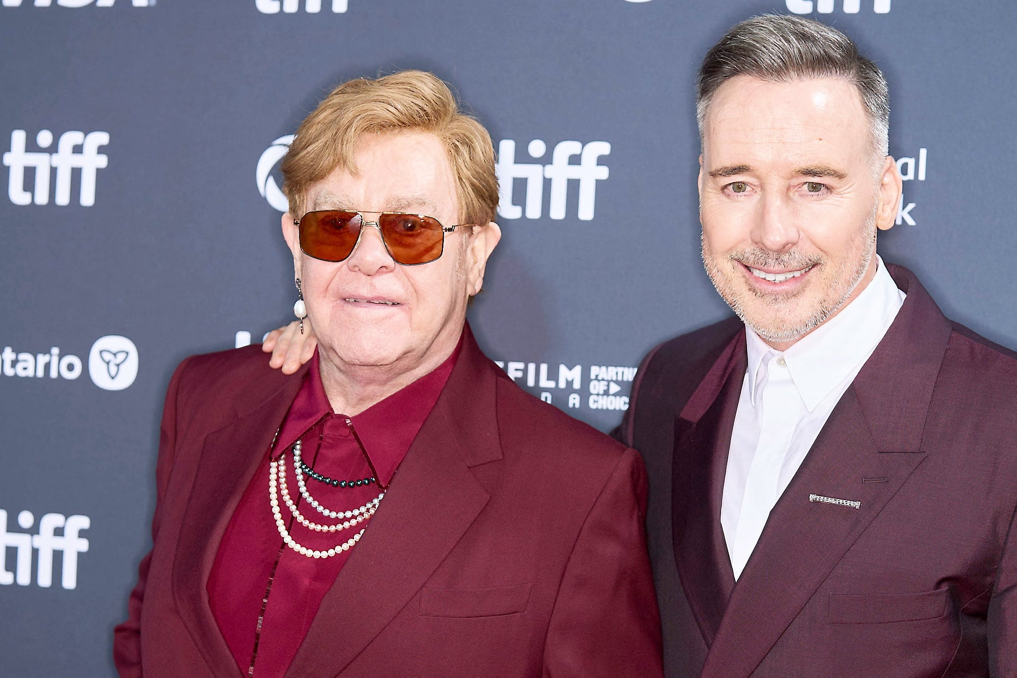 Elton John et son mari, David Furnish.