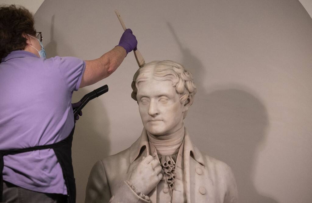 Esclavage: la statue de Jefferson bient&ocirc;t retir&eacute;e &agrave; la mairie de New York