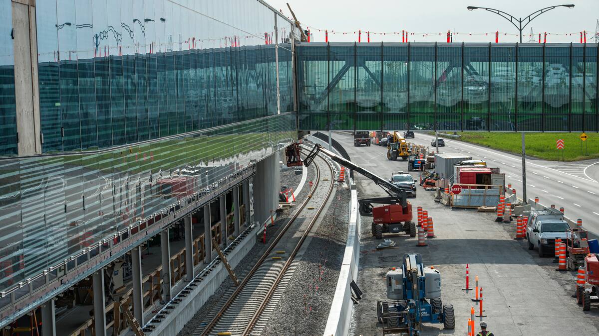 RiveSud les premières stations du REM prennent forme 24 heures RiveSud les premières stations du REM prennent forme 24 heures