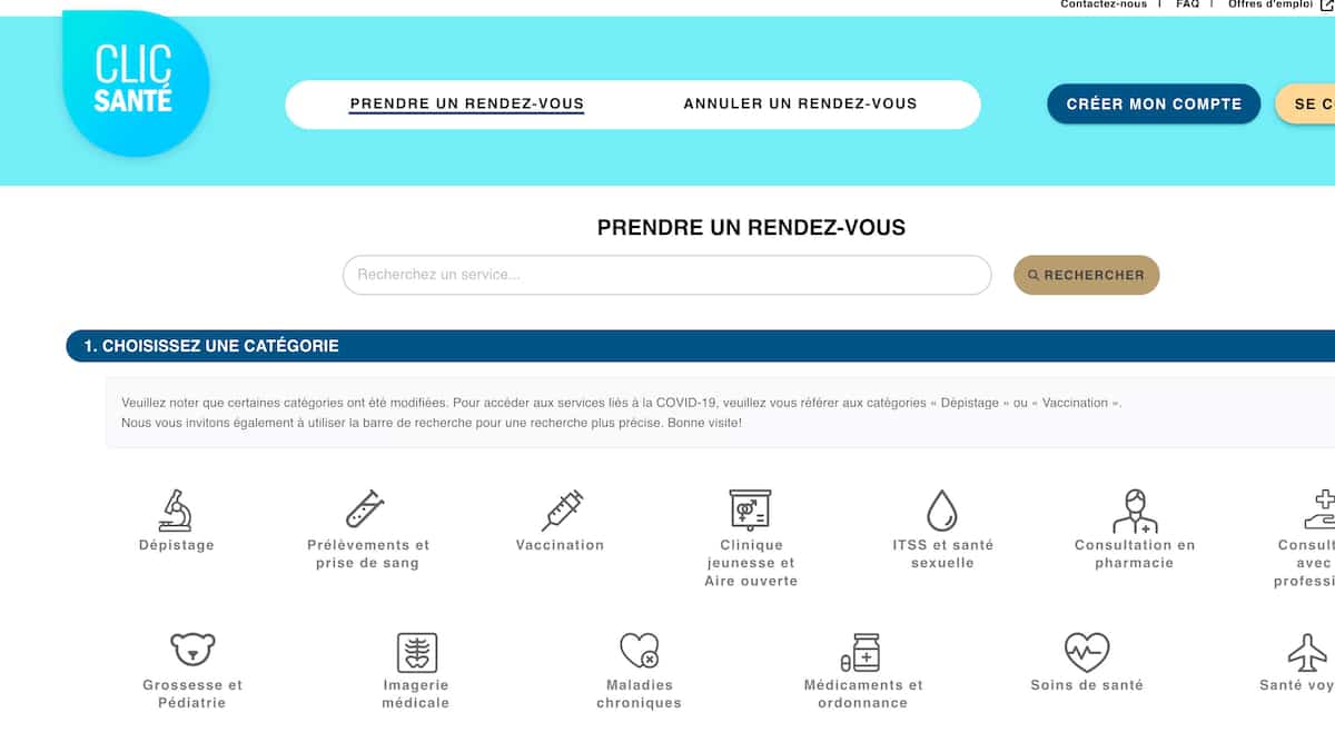 Rendez-vous médicaux: Clic santé fait la promotion du privé | JDQ