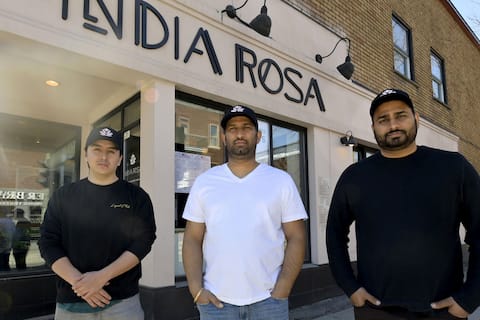 Les copropriétaires du restaurant India Rosa