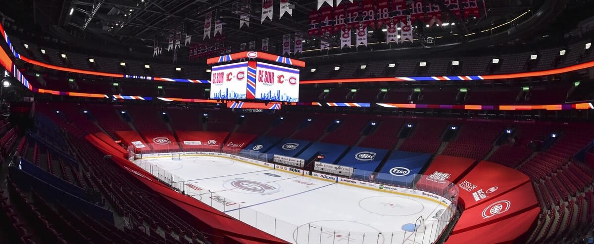 Canadien: le match de ce soir présenté à huis clos au Centre Bell