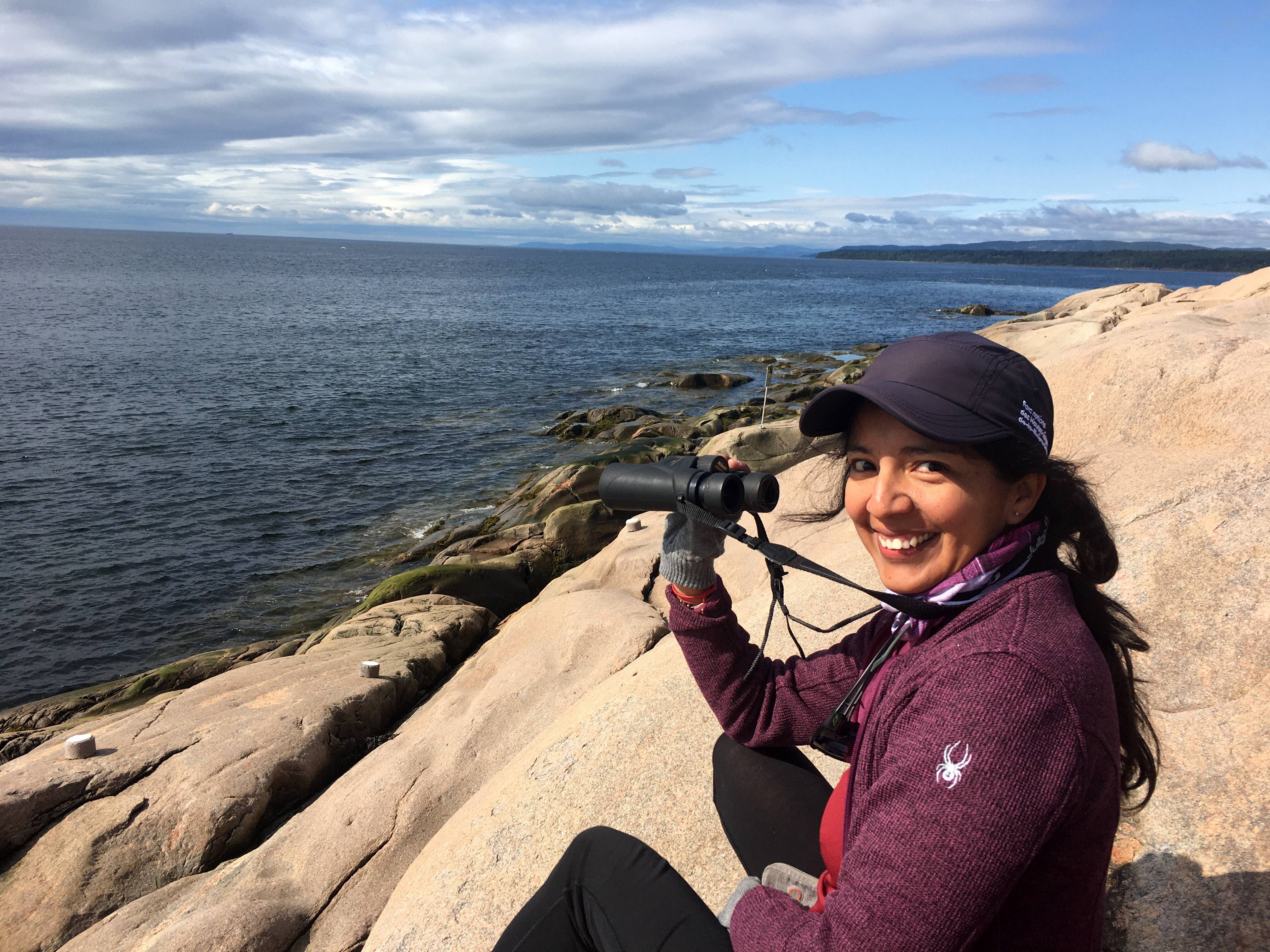 Mélissa Pimentel es bióloga del Ministerio de Medio Ambiente de Quebec. Ella es responsable de la prevención de enfermedades de fauna en el medio ambiente acuático.