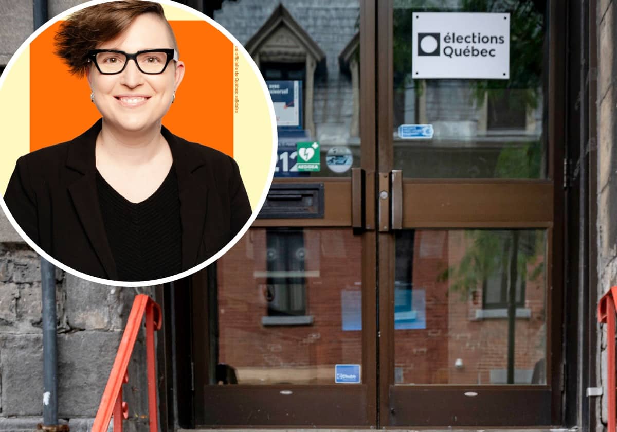 [EN IMAGES] Québec solidaire épinglé: une publicité illégale devant un bureau de vote