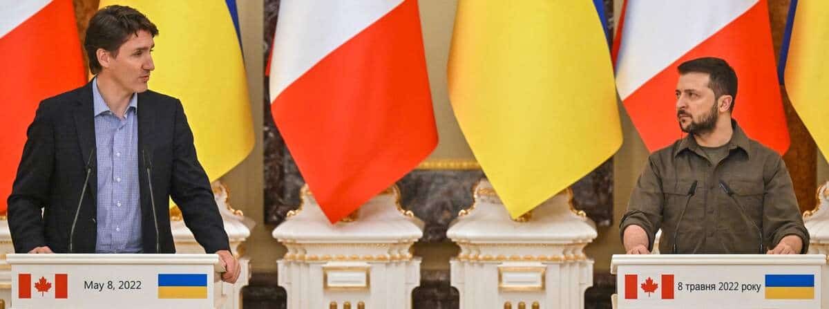 Justin Trudeau a appel&eacute; Volodymyr Zelensky