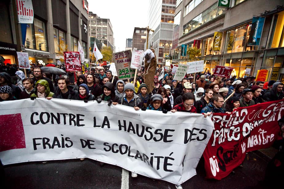 Il y a 10 ans, les manifs des carrés rouges: 7 dates importantes du ...