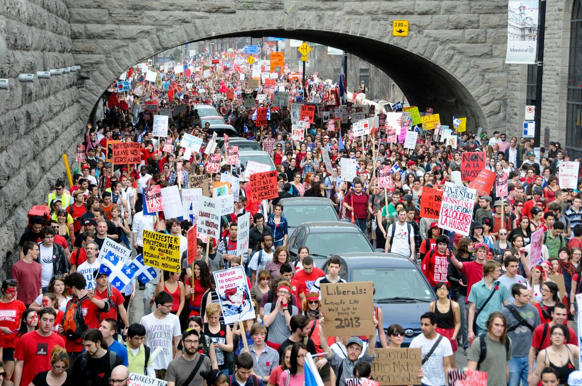 Il y a 10 ans, les manifs des carrés rouges: 7 dates importantes du ...