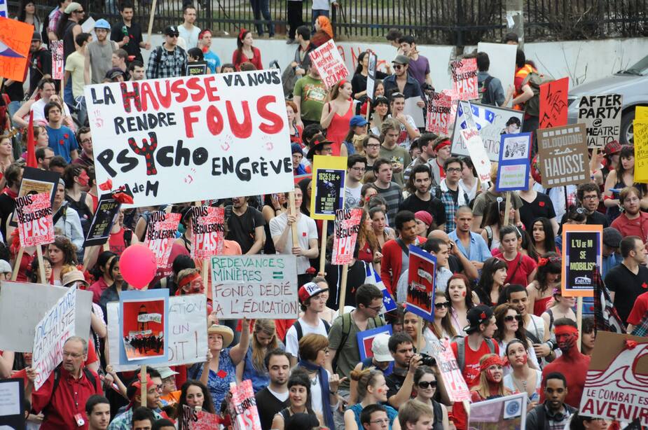 Image principale de l'article Il y a 10 ans, les manifs des carrés rouges