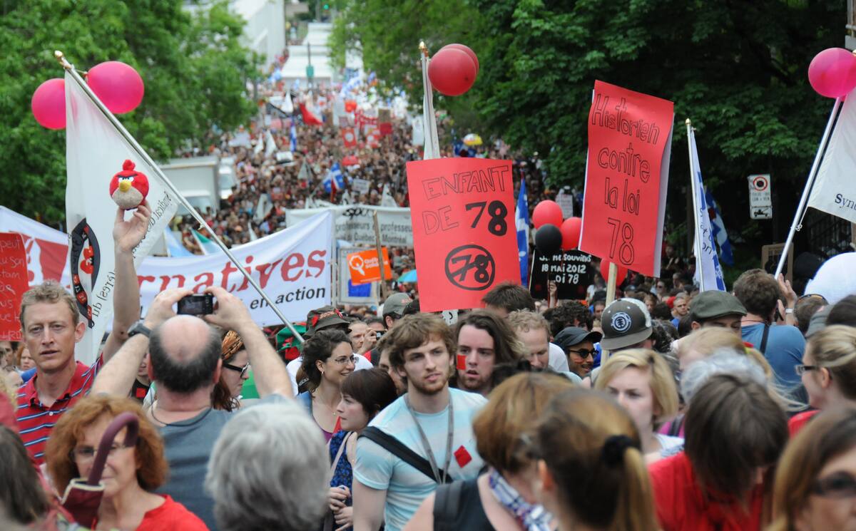 Il y a 10 ans, les manifs des carrés rouges: 7 dates importantes du ...