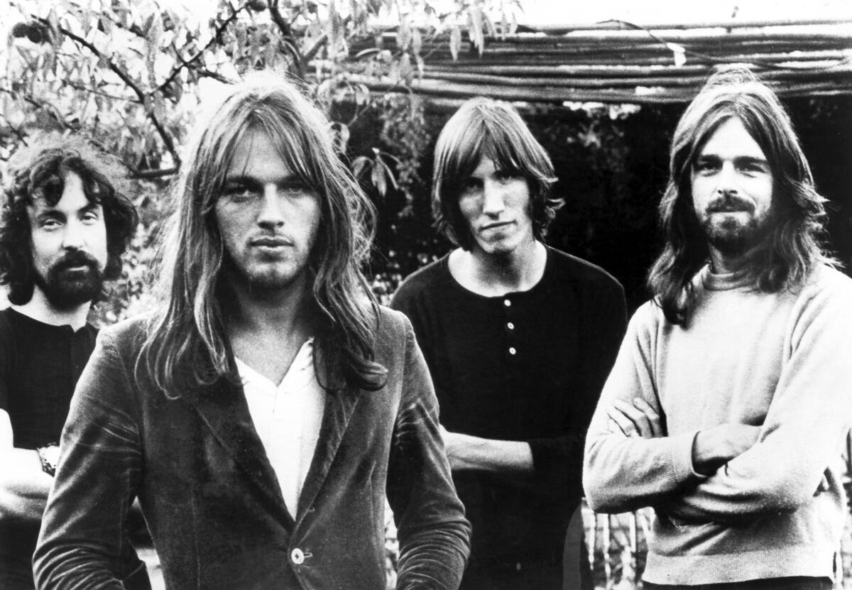 Nick Mason, David Gilmour, Roger Waters y Rick Wright en los años 1970.