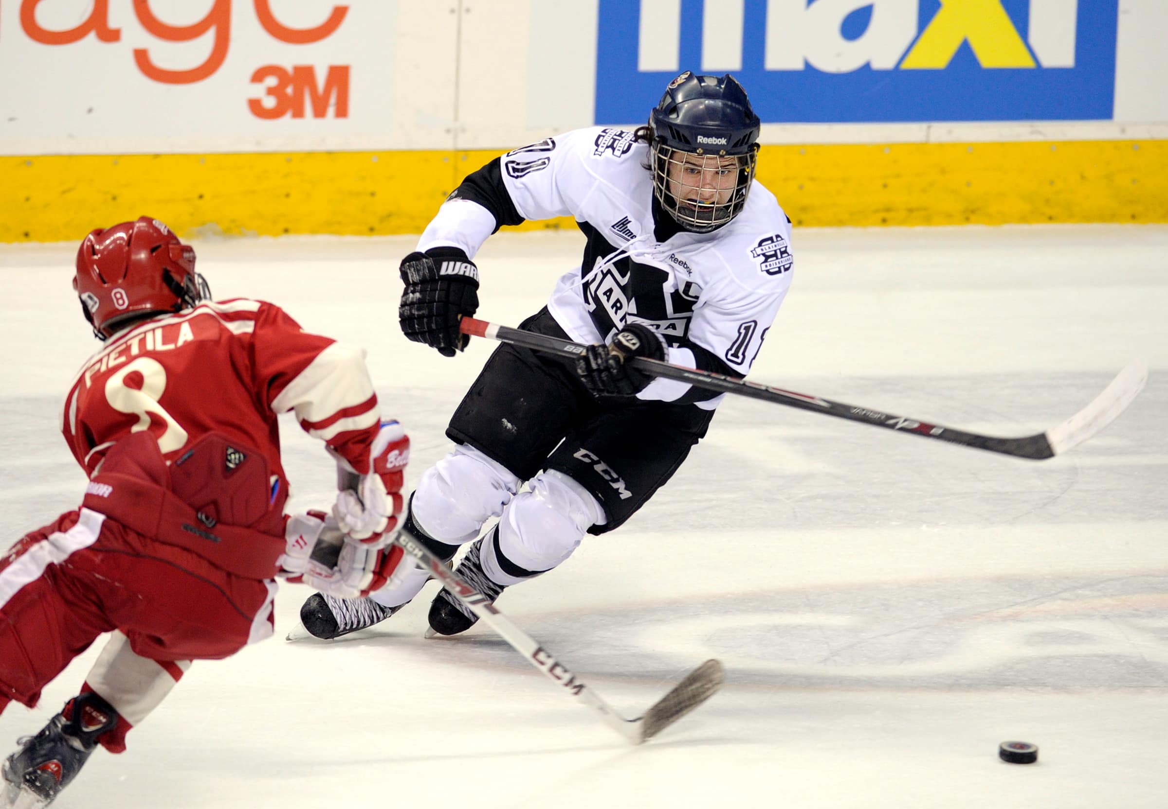 Xavier Parent em ação durante o Tournoi pee-wee de 2014.