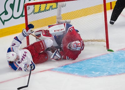 A colisão entre Chris Kreider e Carey Price durante a primeira partida da final da Association de l'Est, em 2014, acabou com os espíritos do Canadien de reportar o cupê Stanley.
