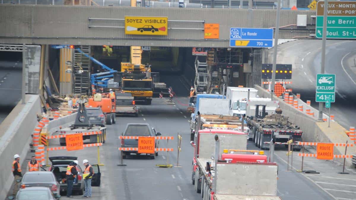 Montréal: un tronçon de route près du tunnel Viger fermé jusqu’à fin 2026