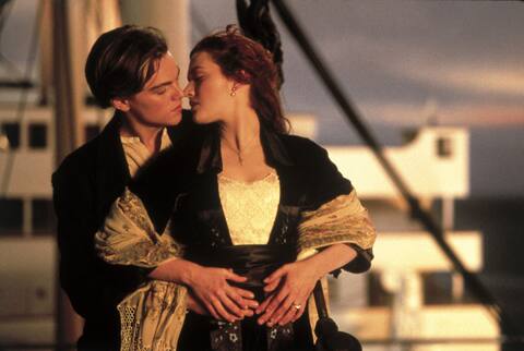 Leonardo DiCaprio and Kate Winslet in one of cinema's most memorable scenes.