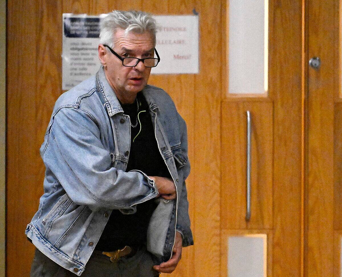 Antoine Simard cuando llegó al tribunal de Quebec el viernes por la mañana.