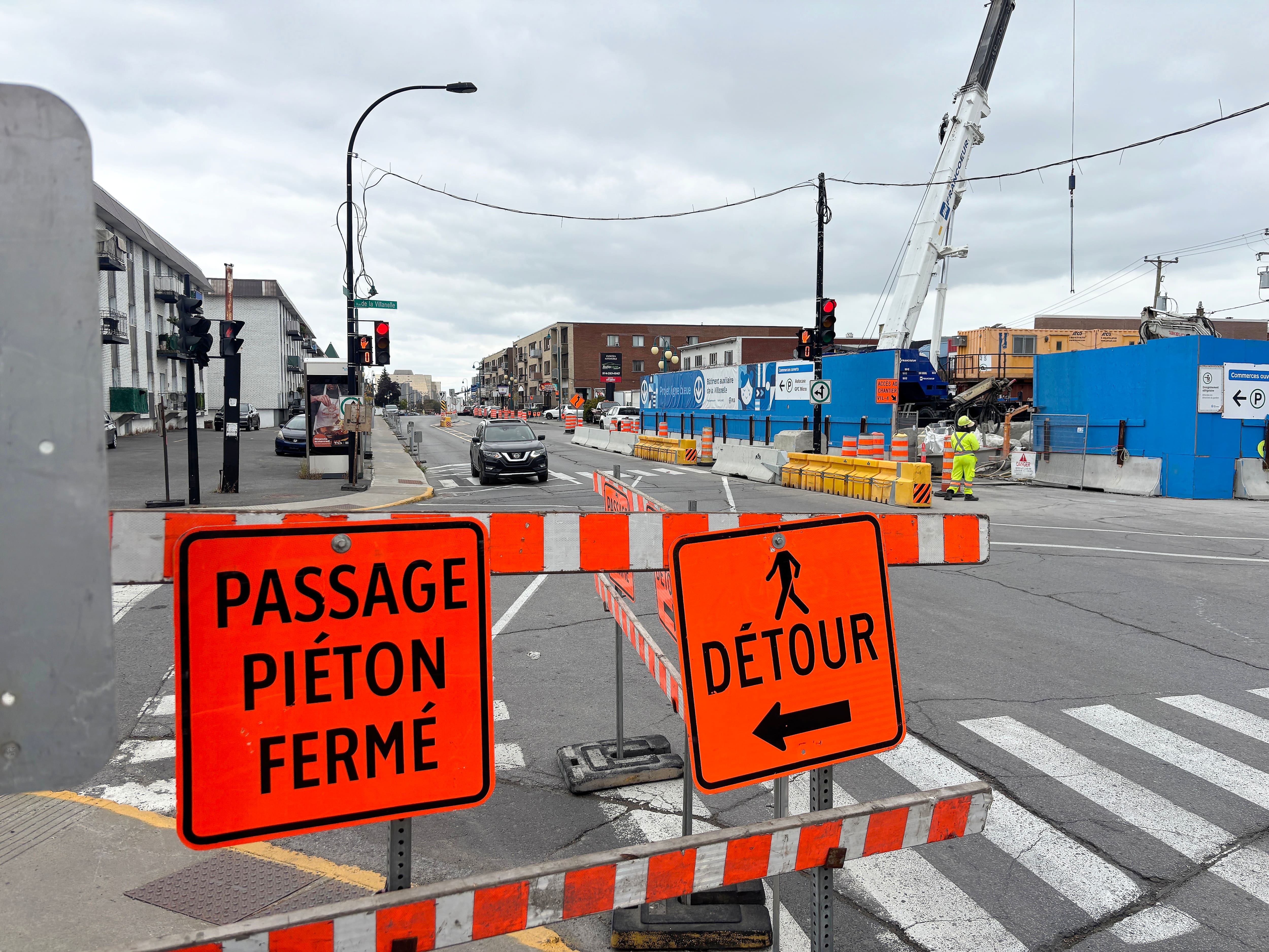 «On est passé de 1000 à 100 piétons par jour»: les commerçants de Jean-Talon Est «crèvent de faim» à cause du chantier de la ligne bleue