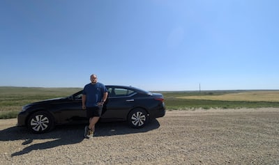 Paul Bages durante una parada de Saskatchewan.