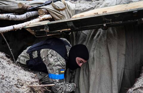 En un bosque cerca de Kiev, un campamento secreto de mil soldados rusos