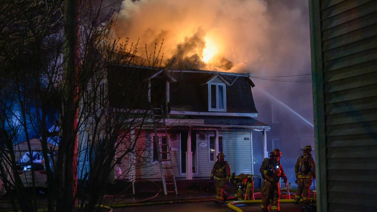 Une résidence de Richelieu ravagée par les flammes