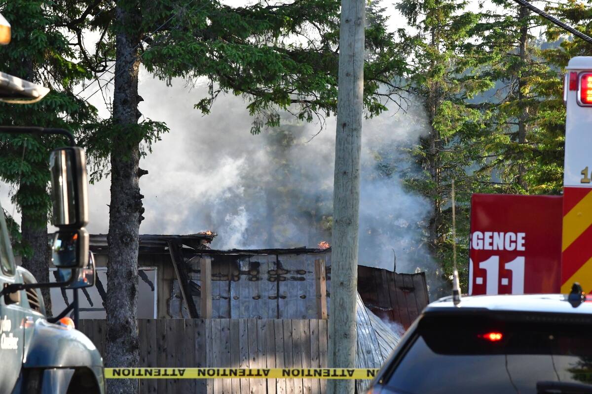 [PHOTOS]  Incendio en el club de golf Alpin de Sainte-Brigitte-de-Laval: “Los clientes no verán ningún impacto”