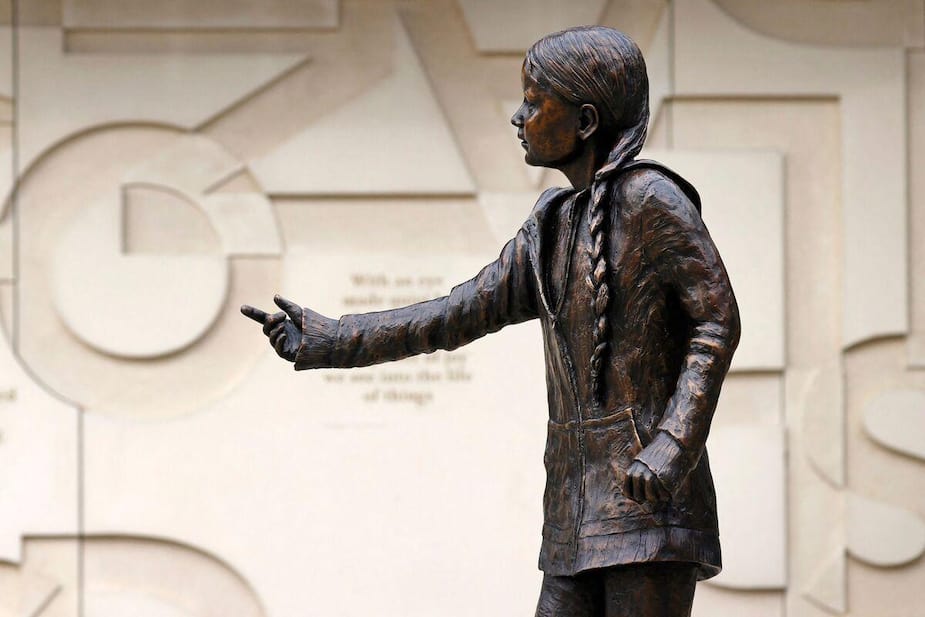 Image principale de l'article Cette statue de Greta ne fait pas l'unanimité