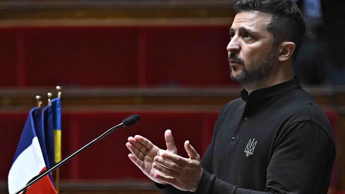 Zelensky told French lawmakers: “Europe is no longer a continent of peace.” Zelensky told French lawmakers: “Europe is no longer a continent of peace.”