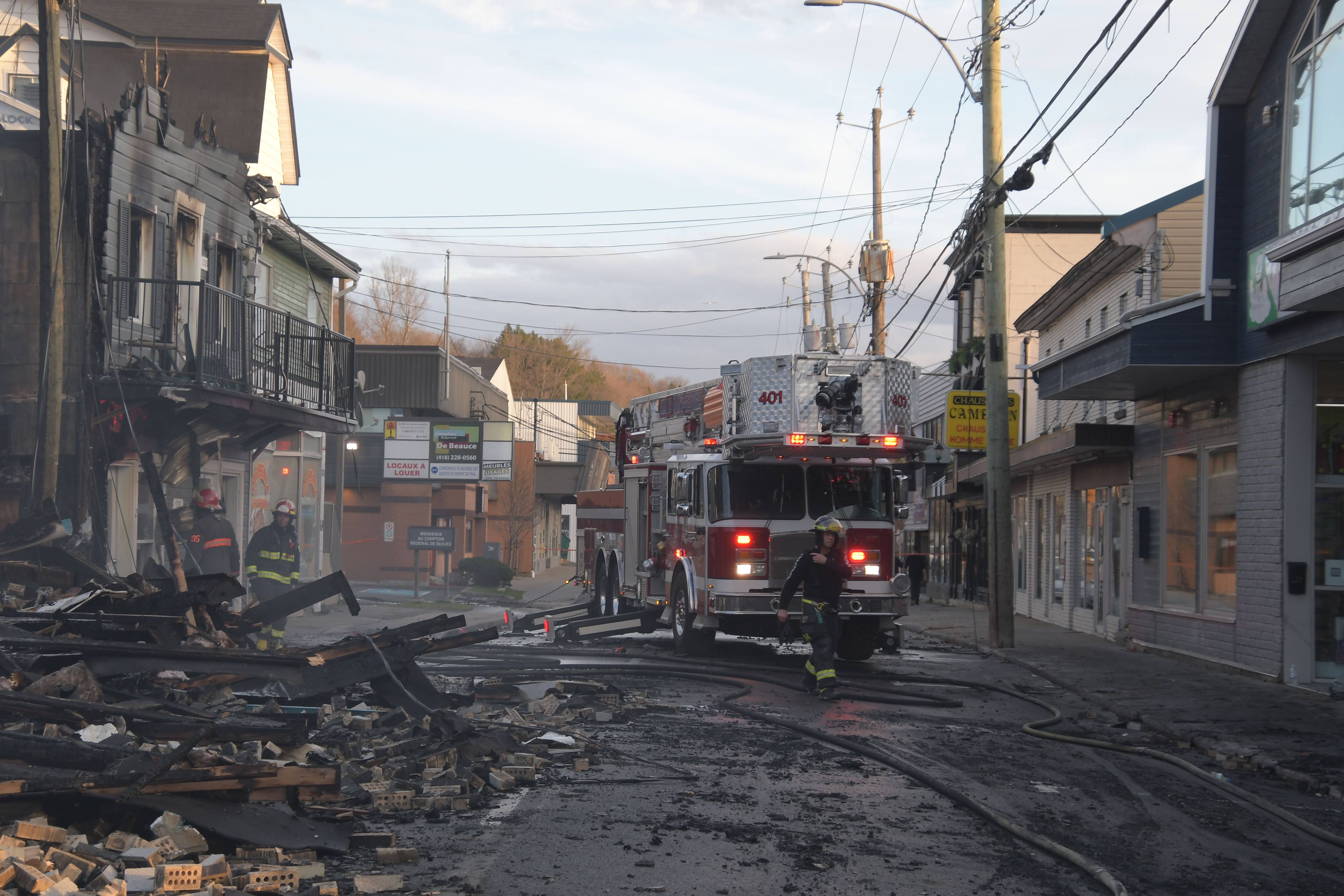 Incendie majeur en Beauce un corps a été retrouvé JDQ