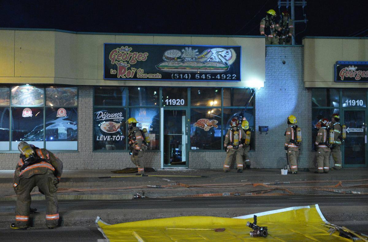 Incendie suspect dans un restaurant à PointeauxTrembles JDM