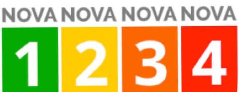 Grocery shopping bag with assorted products