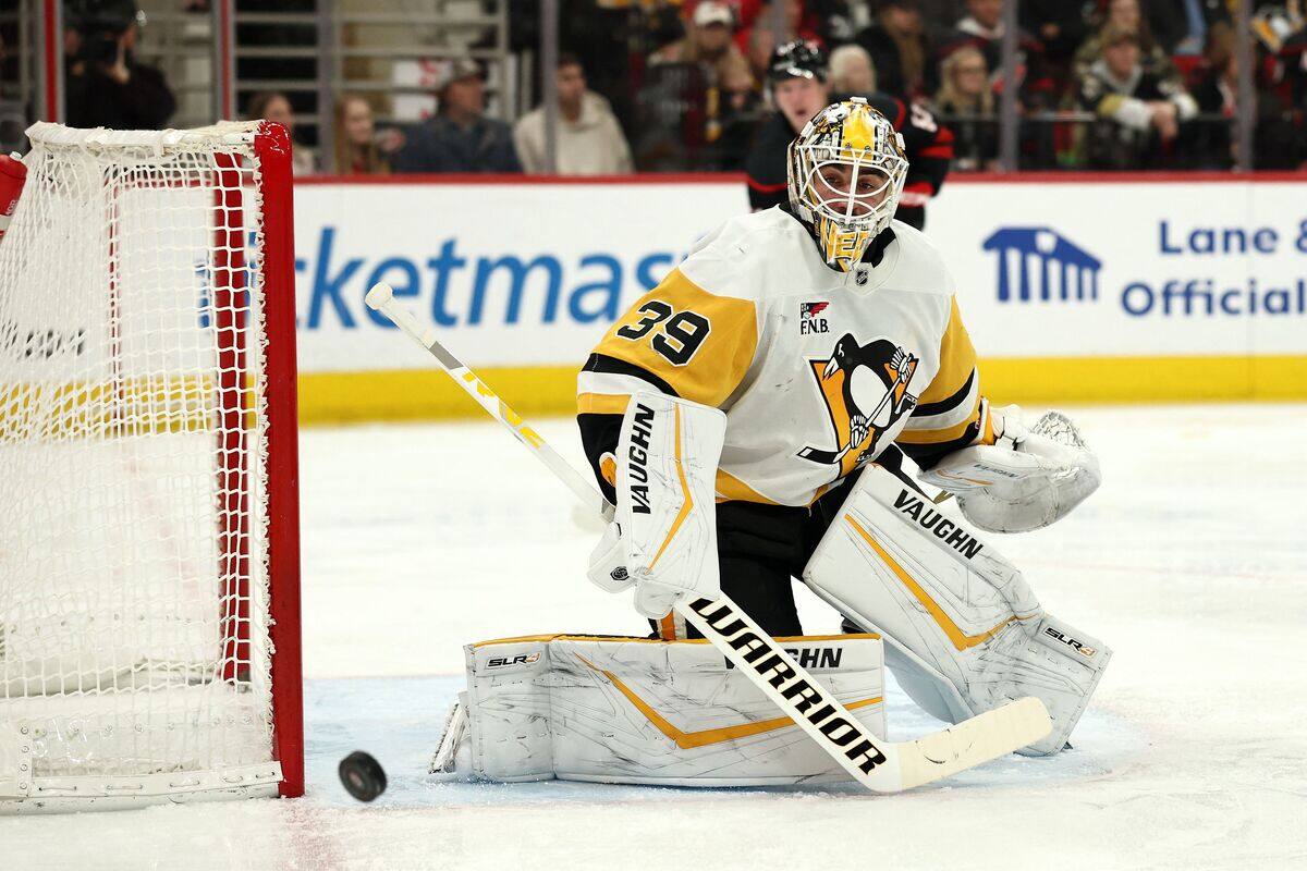 &Agrave; VOIR : Un but de gardien dans un gain des Penguins