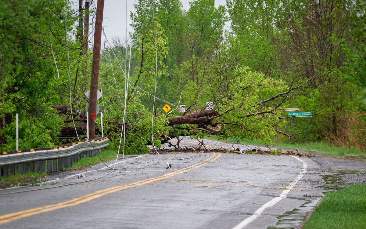 Intemp&eacute;ries : pannes et dommages dans plusieurs r&eacute;gions du Qu&eacute;bec