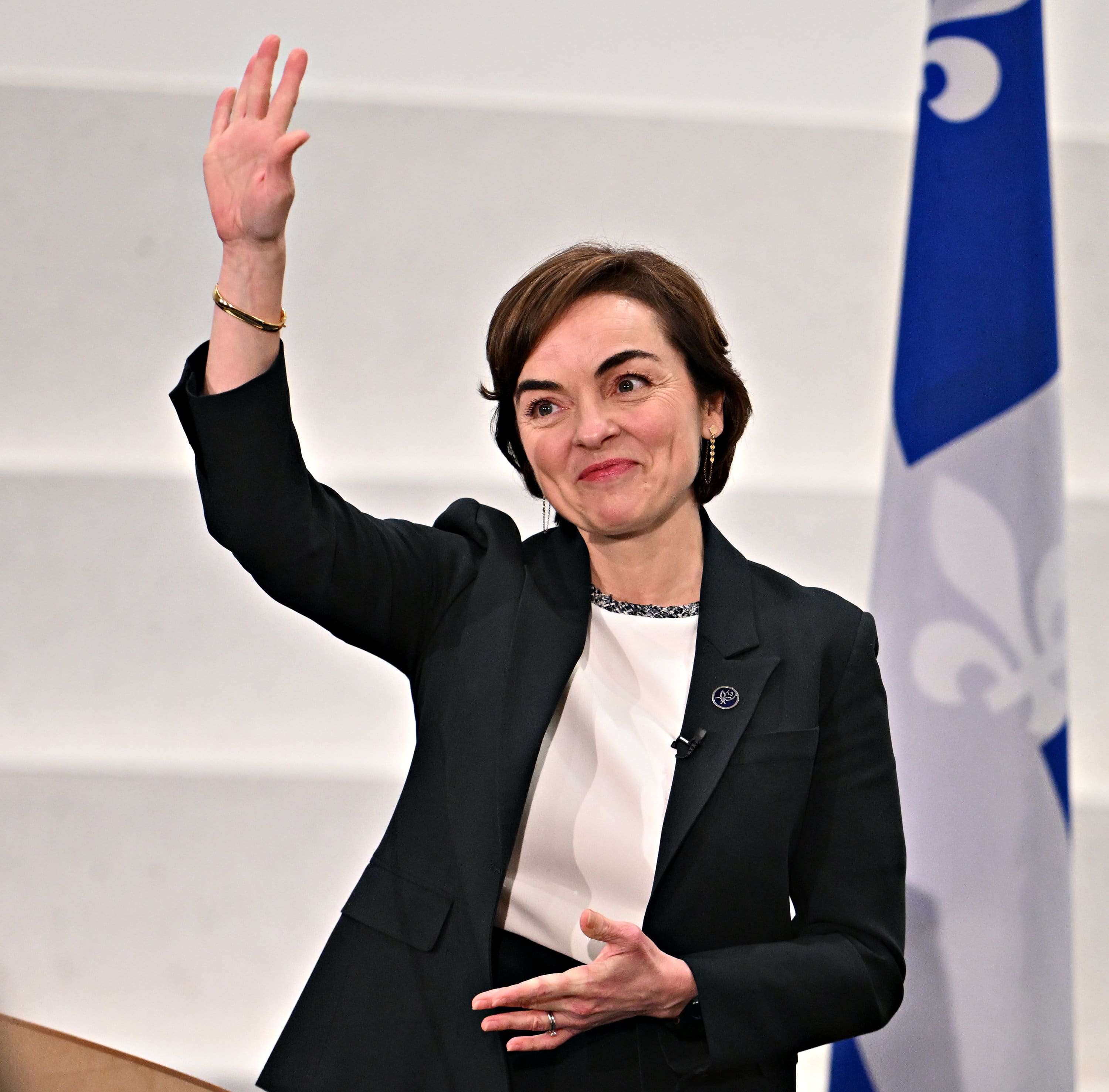 Officiellement première ministre: comme Legault, Fréchette se pose en défenseuse de l’identité québécoise