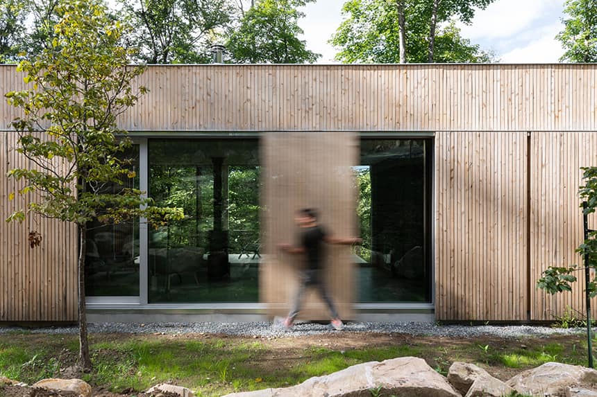 Une cabane d'architecte dans les bois à louer