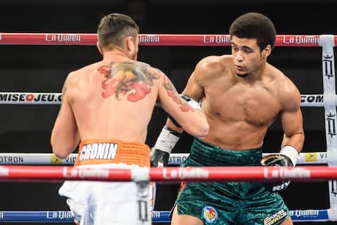 Lexson Mathieu had no difficulty passing the knockout to Tim Cronin in the first round.