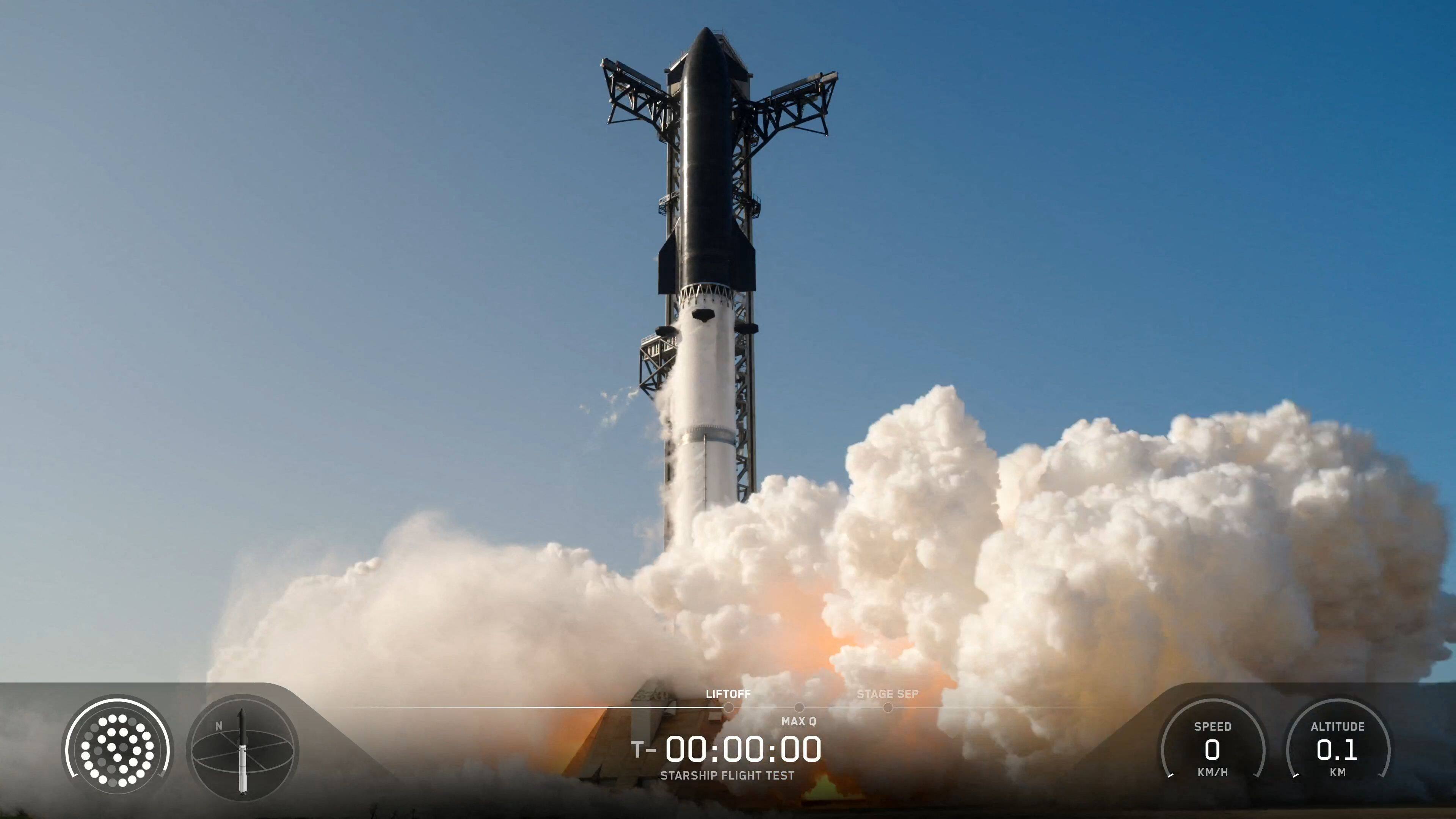 Test réussi de la mégafusée Starship, le premier depuis l'entrée en Bourse de SpaceX