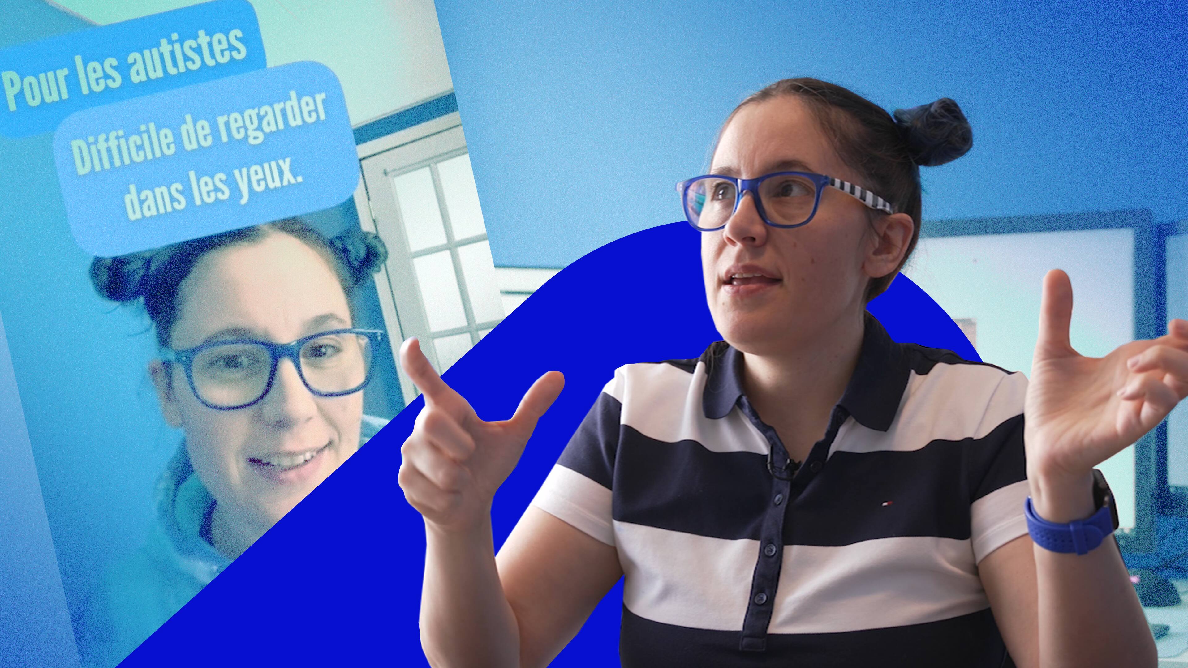 Image principale de l'article Sur TikTok, elle brise les mythes sur l’autisme 