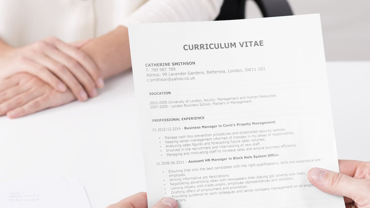 Comment faire un CV: quoi écrire et quoi laisser de côté | JDM