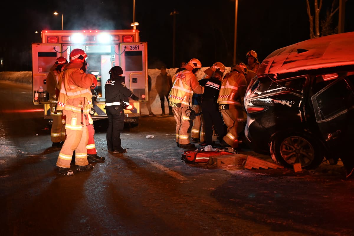 Robert-Bourassa: un malaise possiblement &agrave; l'origine d'un accident