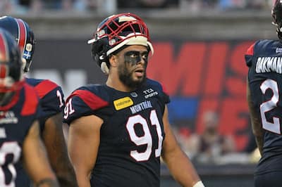 ISAAC Adeyemi-Berlund, Joueur de Ligne Défensive des Alouettes de Monreal.