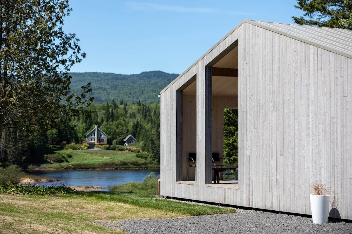 Un chalet scandinave avec un spa à louer 