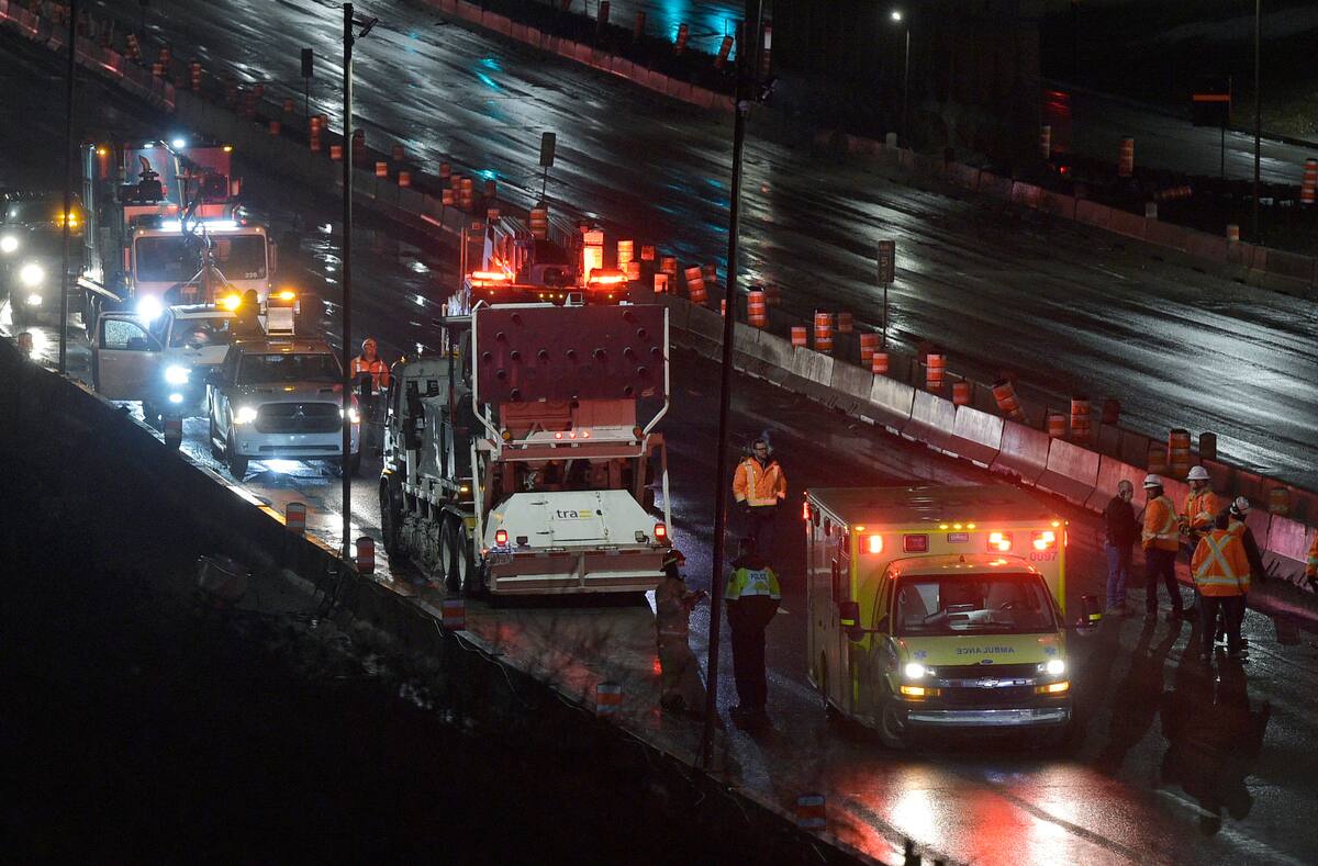 Montr&eacute;al: un accident de travail sur l&rsquo;autoroute 25 cause un bless&eacute; grave