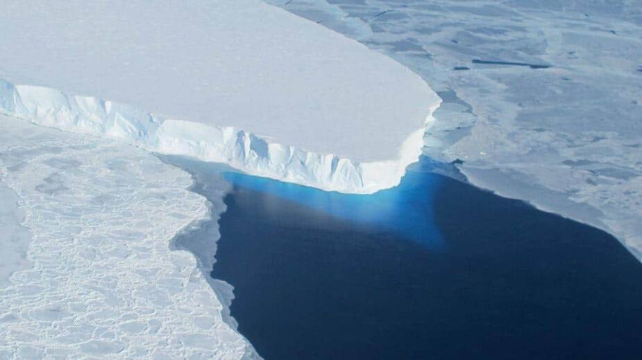 Le glacier Thwaites situé en Antarctique