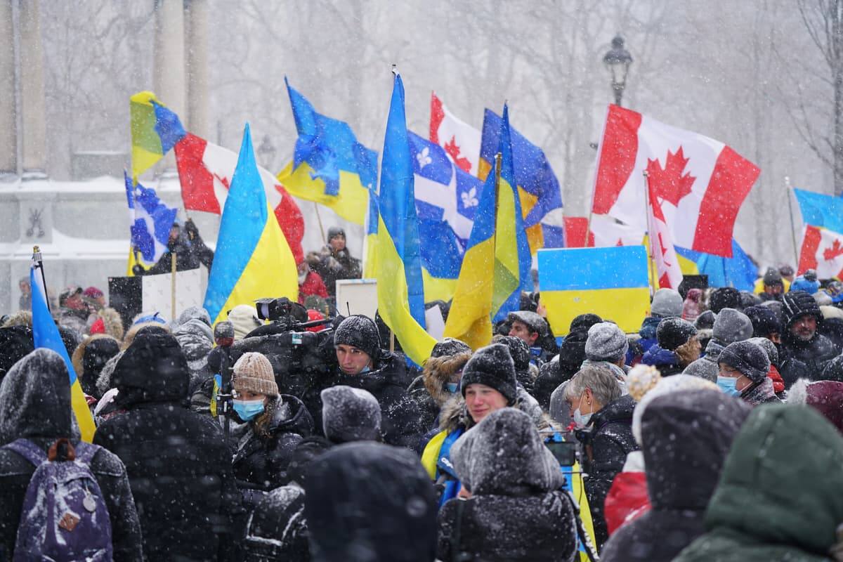 Ukraine : Un millier de manifestants pour la paix &agrave; Montr&eacute;al