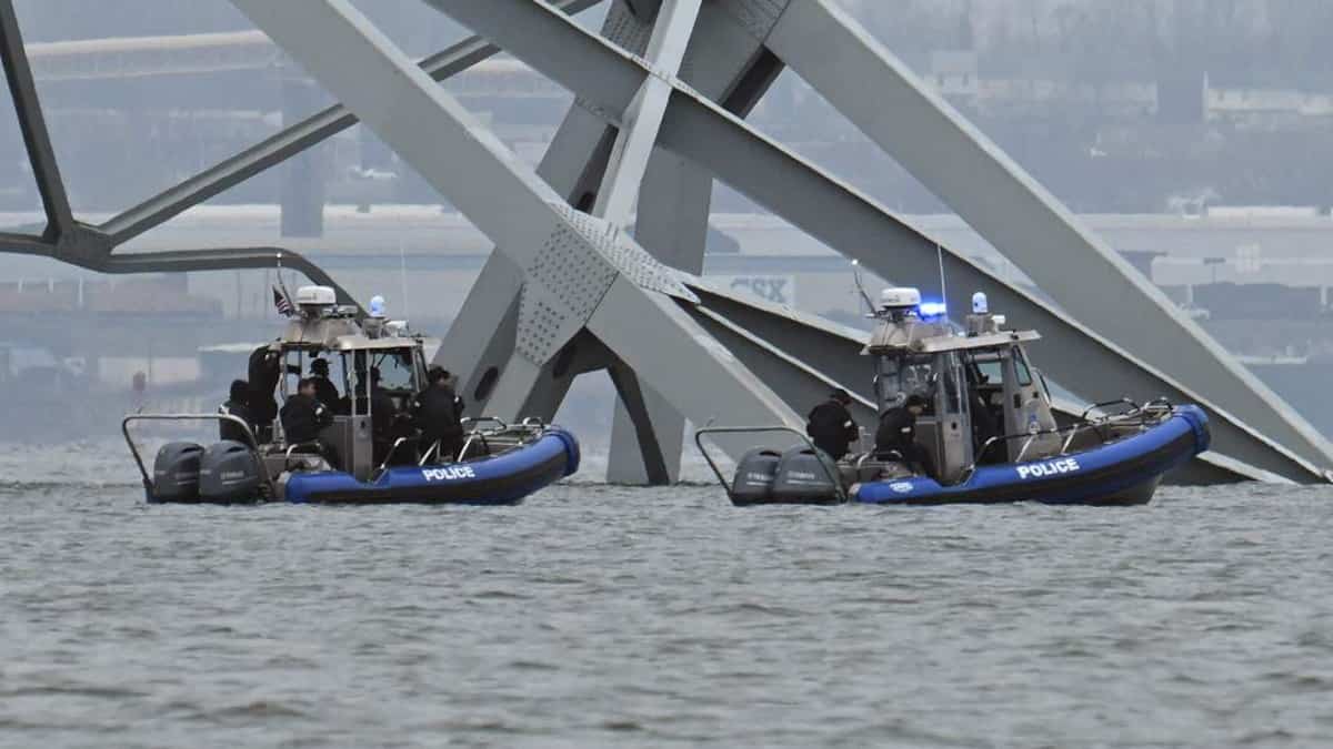 Pont effondré à Baltimore: recherches pour six personnes présumées mortes