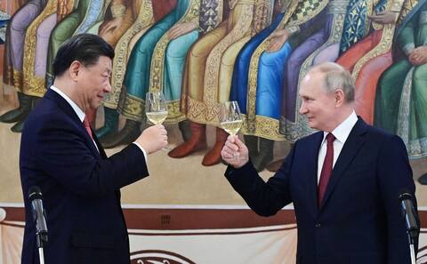Xi Jinping left Moscow after his summit with Vladimir Putin