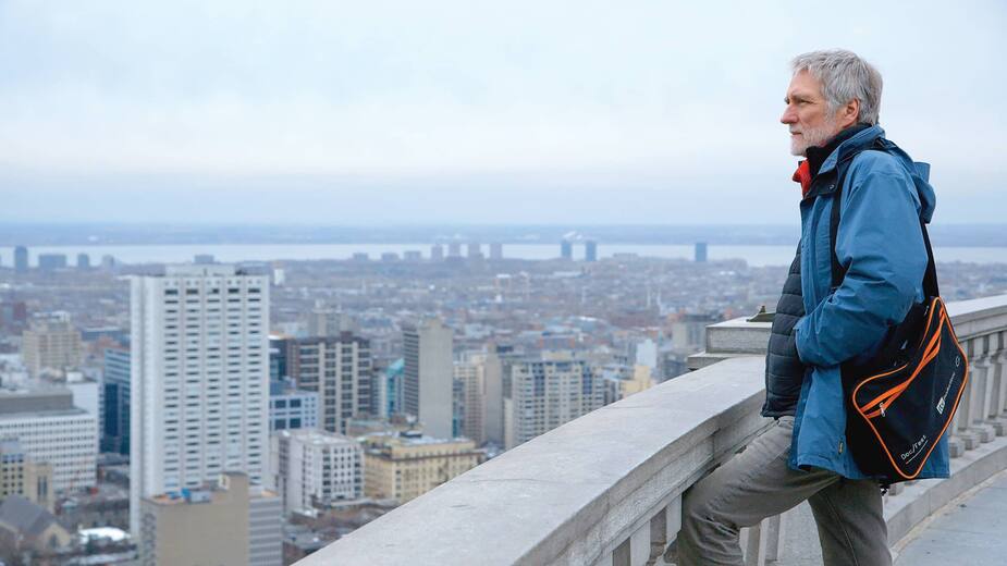 John Walker au belvédère du mont Royal.